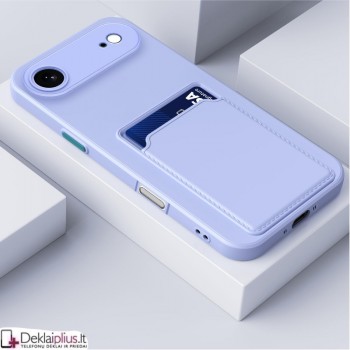 Guminis dėklas su kišenėle - šviesiai violetinis (Apple Iphone Air) Guminis dėklas su kišenėle - šviesiai violetinis (Apple Iphone Air)